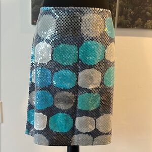 Stylish Sequin Skirt in Blue and Gray (NWOT)